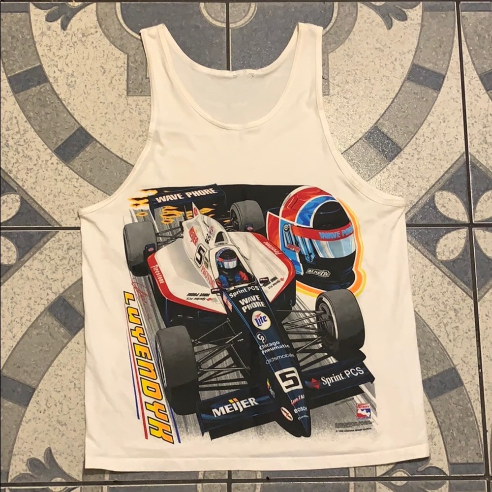 Vintage Indy Racing Double Sided Graphic Tank Top